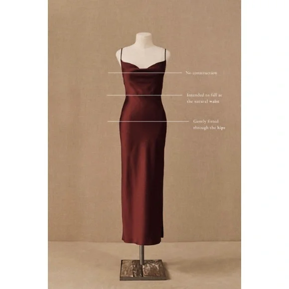 Cali Satin Charmeuse Midi Dress - Picture 7 of 16